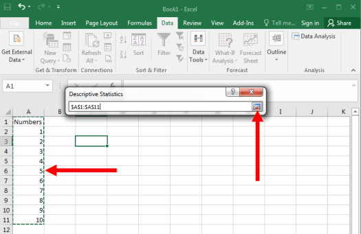 Descriptive Statistics in Excel - Figure 5