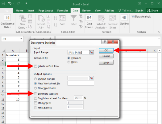Descriptive Statistics in Excel - Figure 6