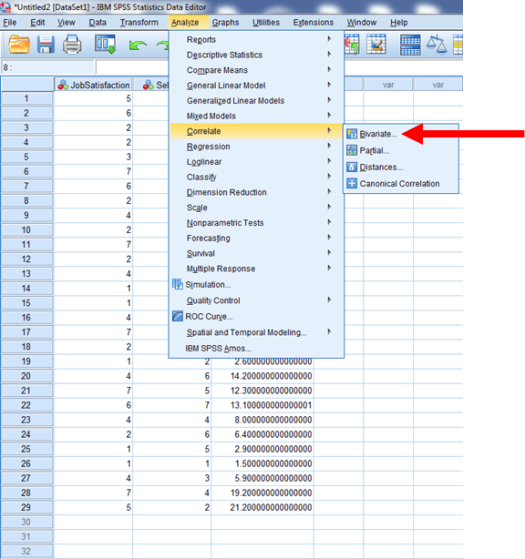 Correlations in SPSS 4