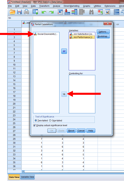 Partial Correlation in SPSS 6