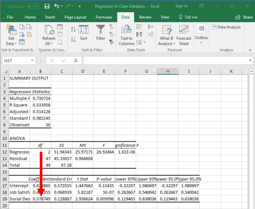 Regression in Excel 13