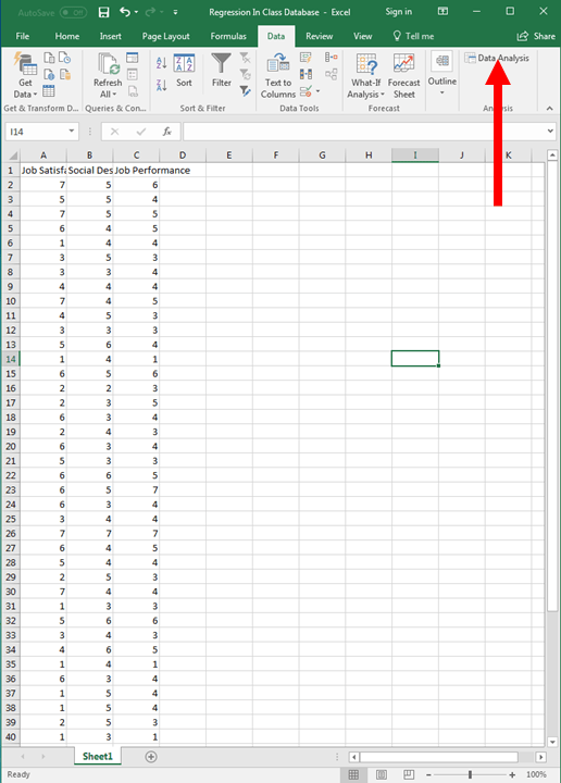 Regression in Excel 3