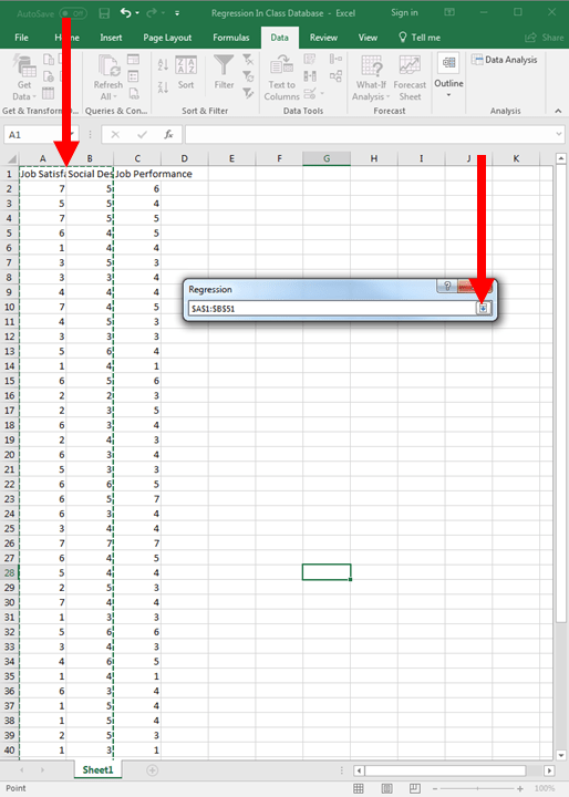 Regression in Excel 8
