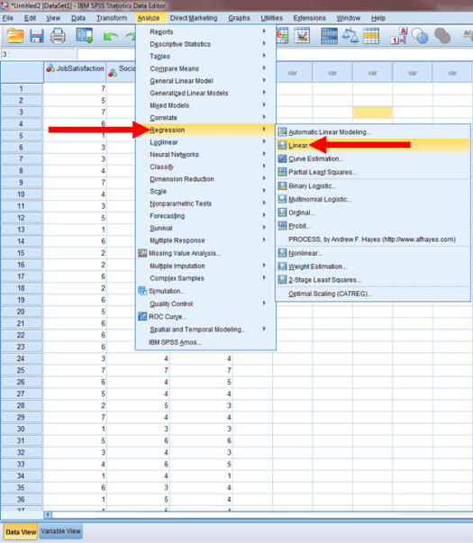 Regression in SPSS 3