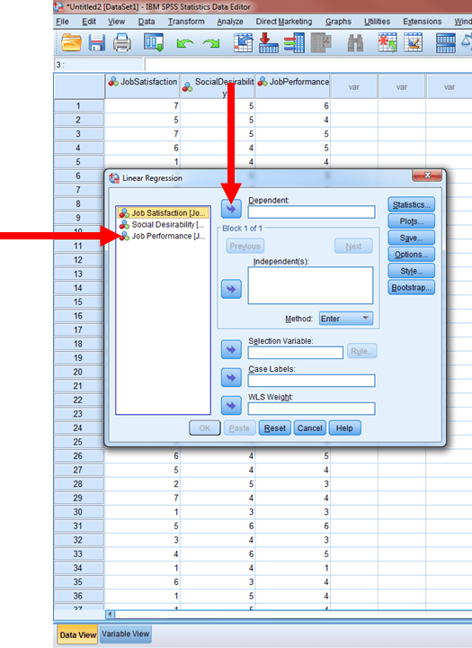 Regression in SPSS 5