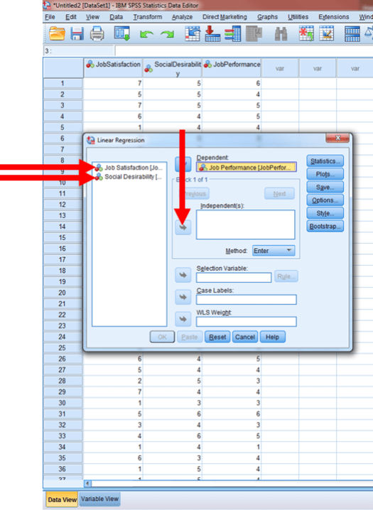 Regression in SPSS 6