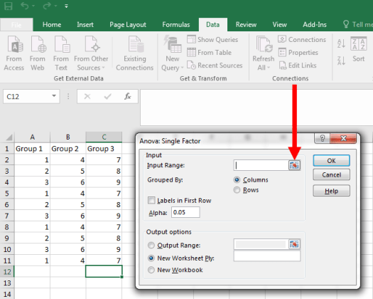 ANOVA in Excel 4