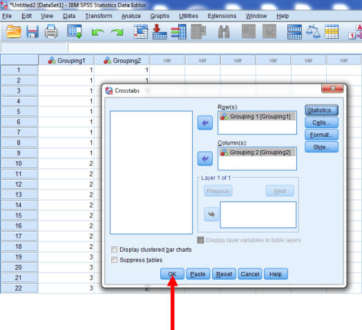 Chi-Square in SPSS 12