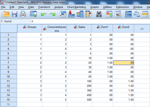 Dummy-Coded Regression in SPSS 19