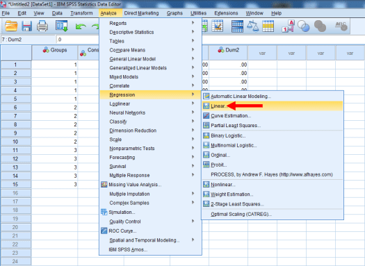 Dummy-Coded Regression in SPSS 20