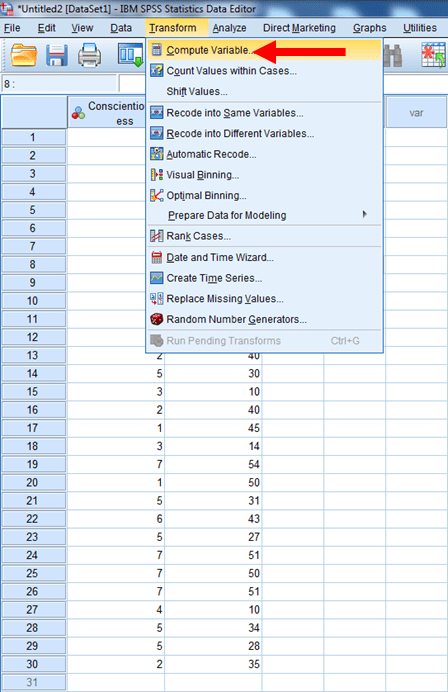 Quadratic Regression in SPSS 3