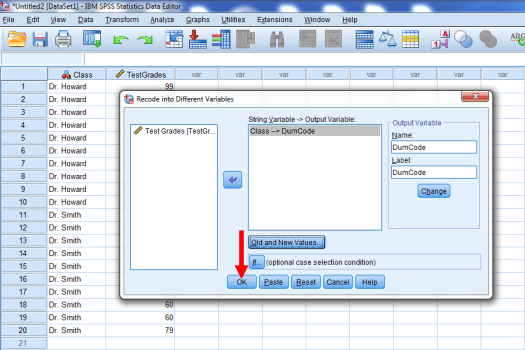 Two-Sample T-Test in SPSS 12