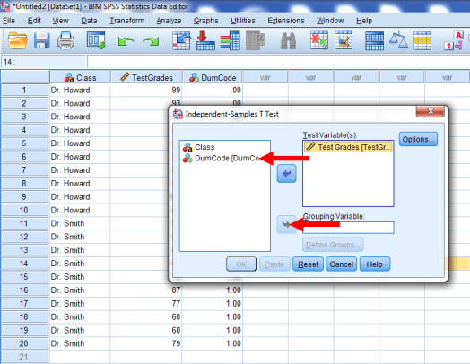 Two-Sample T-Test in SPSS 16