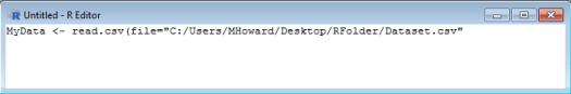Opening Data in R 12