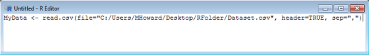 Opening Data in R 13