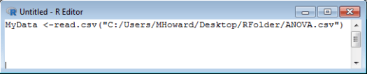 One-Way ANOVA in R 1