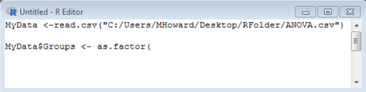 One-Way ANOVA in R 1c
