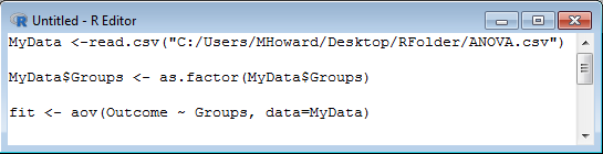 One-Way ANOVA in R – Dr. Matt C. Howard