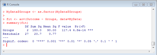 One-Way ANOVA in R 8