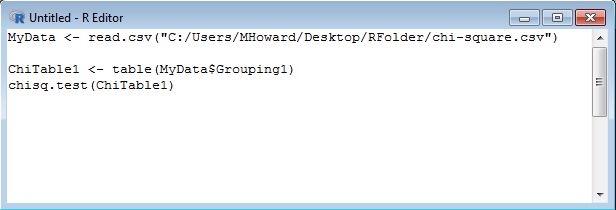 Chi-Square Test in R – Dr. Matt C. Howard
