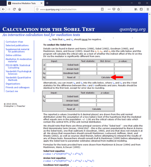 Mediation with Regression in Excel - Sobel Test 24