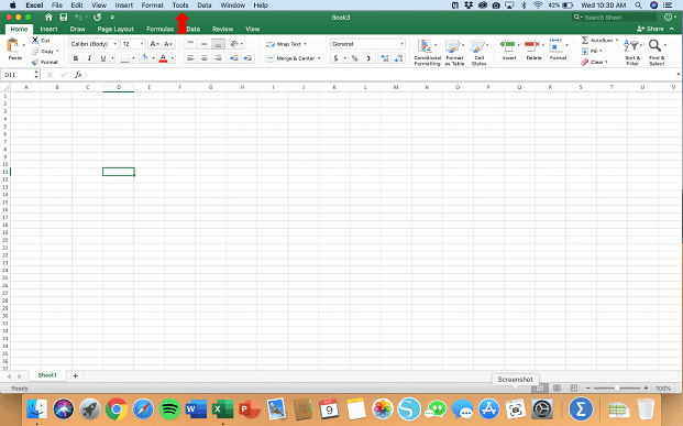 Activating Data Analysis for Mac - Step 1