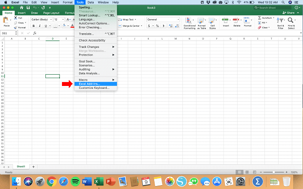 Activating Data Analysis for Mac - Step 2
