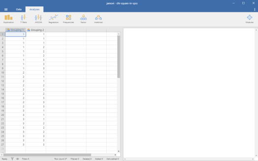 Chi-Square in Jamovi 1