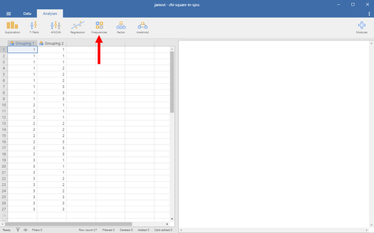 Chi-Square in Jamovi 2