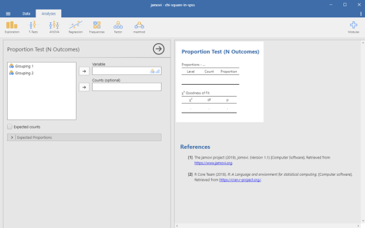 Chi-Square in Jamovi 4