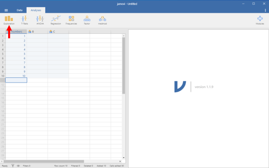 Descriptive Statistics in Jamovi 2