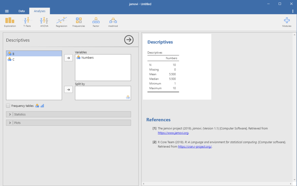 Descriptive Statistics In Jamovi Dr Matt C Howard