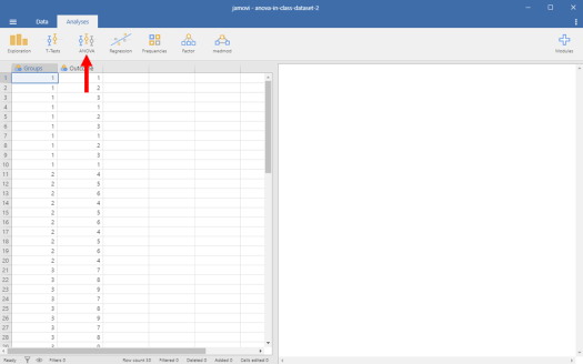 One-Way ANOVA in Jamovi 2
